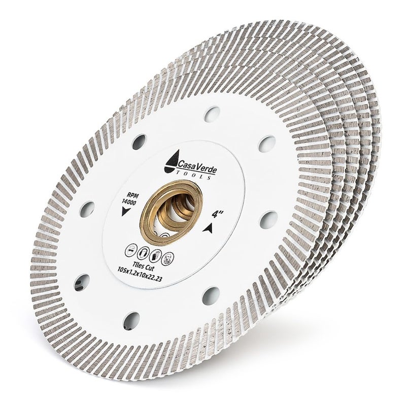 Casaverde 5pc/Lot Super Thin Tile Blade 4 inch Turbo Porcelain Blade for Marble and Tiles - Image 3